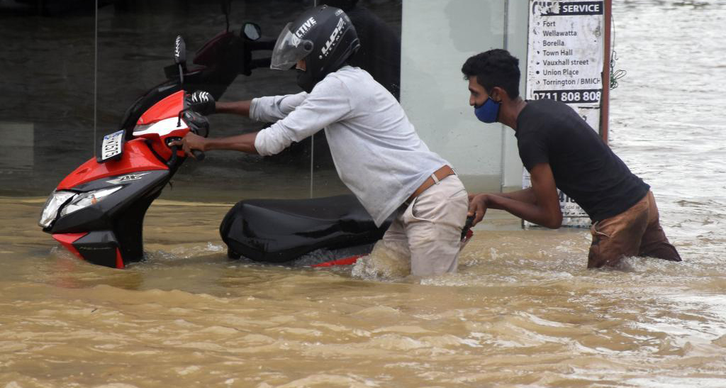 暴雨导致斯里兰卡多地遭遇洪灾