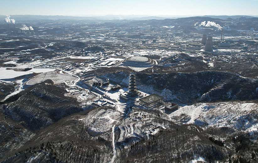 雪后冠山如同风雅古画