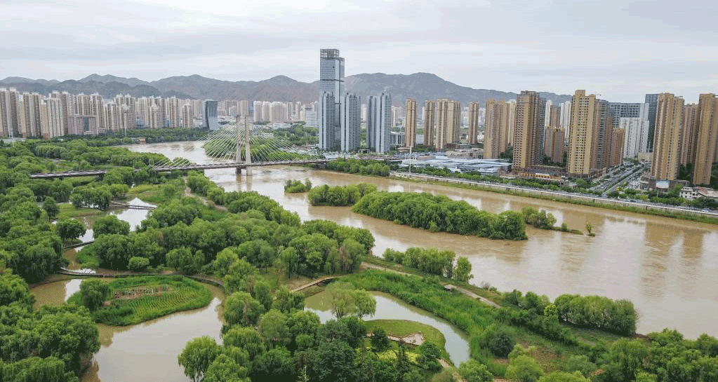 甘肃兰州：银滩湿地美