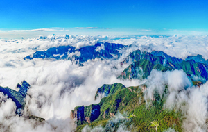 秋日云海如画历山