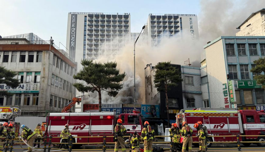 首尔市中心起火 暂无人员伤亡报告