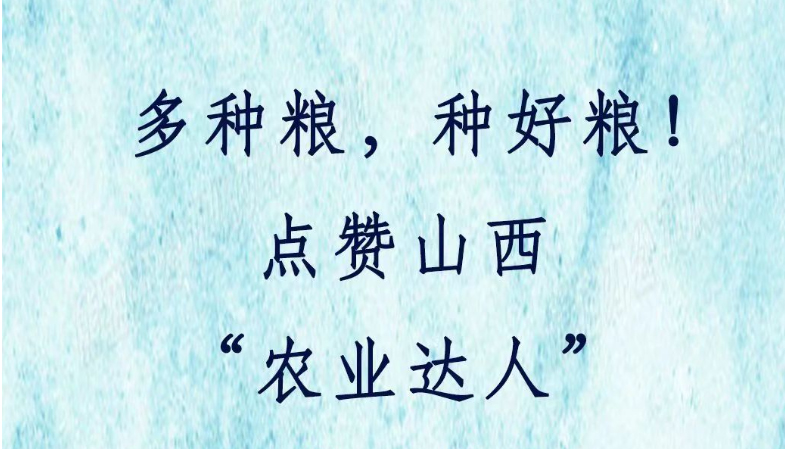 多种粮，种好粮！点赞山西“农业达人”
