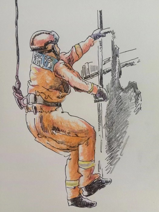 版画艺术家走进消防++描绘最美“蓝焰尖锋”+++-31026.jpg