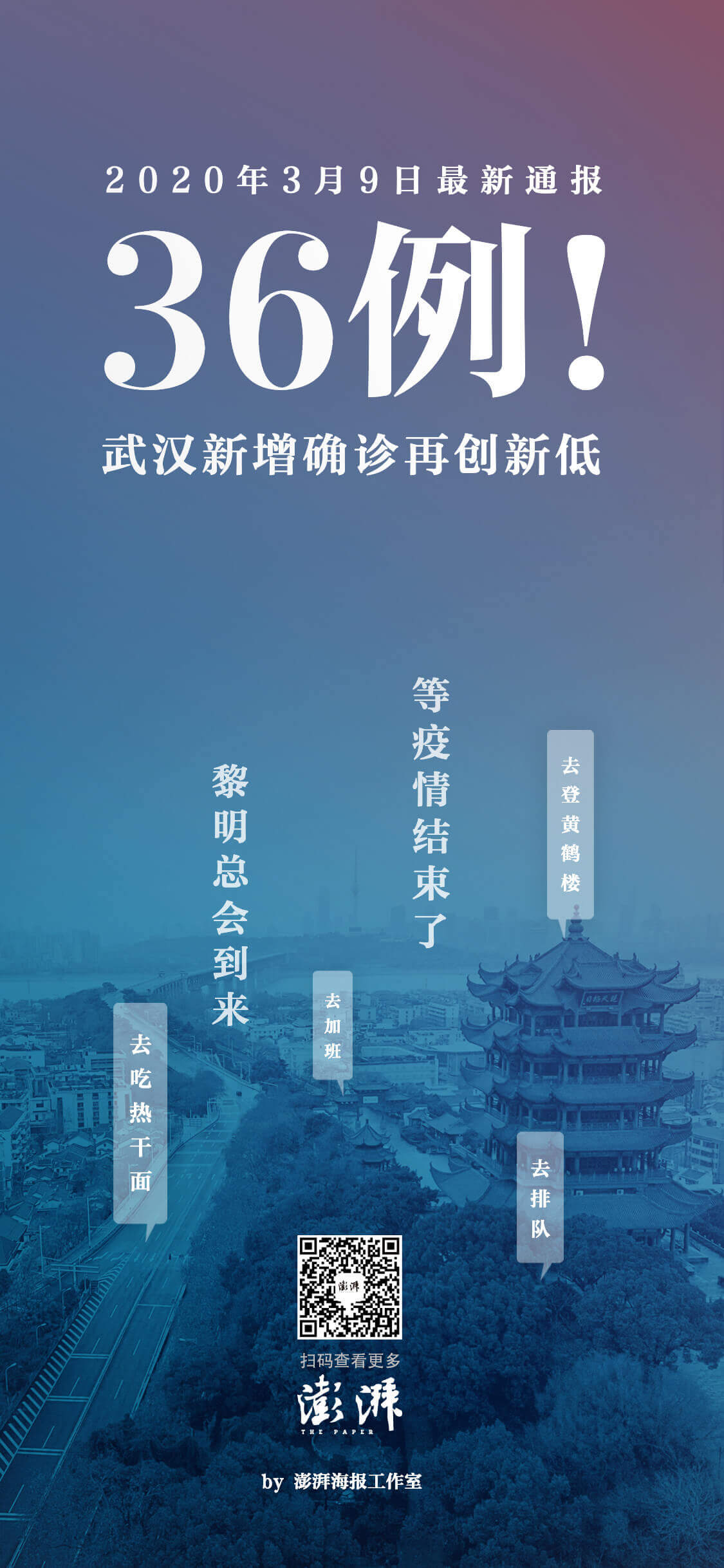 【海报】武汉重启,33张海报见证这座城市的复苏