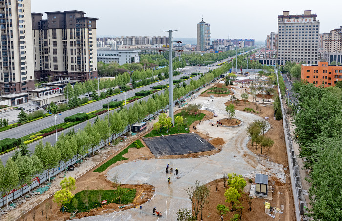 图话丨襄汾:丁陶体育公园改扩建项目加速推进